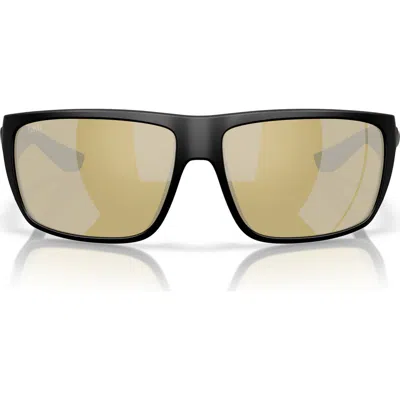 COSTA DEL MAR COSTA DEL MAR 64MM POLARIZED RECTANGULAR SUNGLASSES