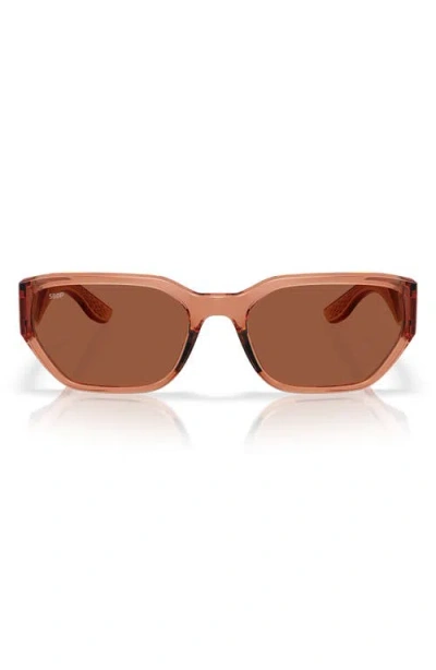 COSTA DEL MAR COSTA DEL MAR CLEMENTE 58MM POLARIZED RECTANGULAR SUNGLASSES