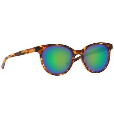 COSTA DEL MAR COSTA ISLA SHINY TORTOISE FRAME SUNGLASSES W/GREEN MIRROR 580G 06S2008-20080553