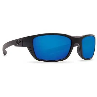 COSTA DEL MAR COSTA WHITETIP BLACKOUT FRAME SUNGLASSES W/BLUE MIRROR 580P 06S9056-90560458