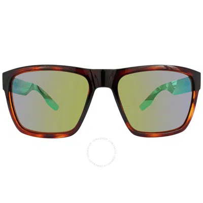 COSTA DEL MAR COSTA DEL MAR PAUNCH XL GREEN MIRROR POLARIZED GLASS 580G SQUARE MEN'S SUNGLASSES 6S9050 905006 59