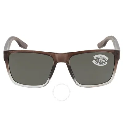 COSTA DEL MAR COSTA DEL MAR PAUNCH XL GREY POLARIZED GLASS 580G SQUARE MEN'S SUNGLASSES 6S9050 905005 59