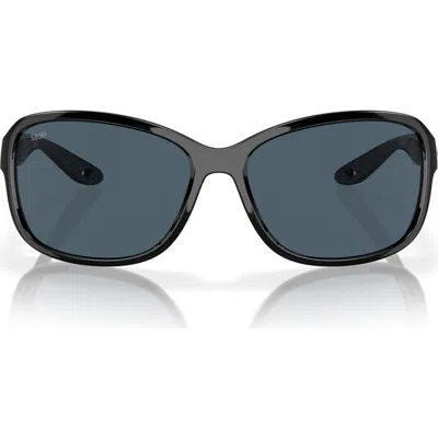 COSTA DEL MAR COSTA DEL MAR SEADRIFT 60MM POLARIZED SQUARE SUNGLASSES