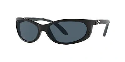 COSTA DEL MAR COSTA DEL MAR SUNGLASSES 06 S 9058 905803 FATHOM 11 MATTE BLACK GRAY 580