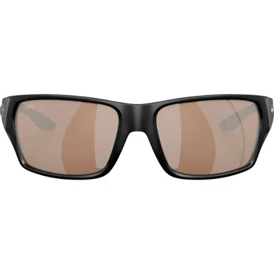 COSTA DEL MAR TAILFIN SUNGLASSES IN BLACK COPPER SILVER MIRROR