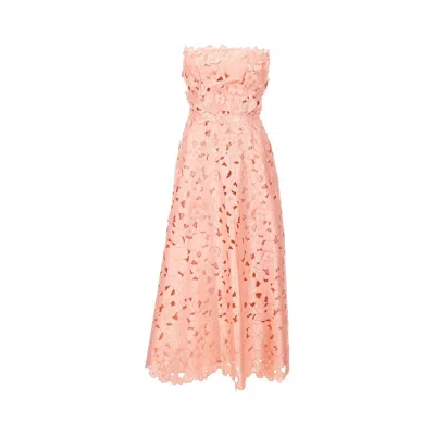 COSTARELLOS 'NORINA' LACE MIDI DRESS