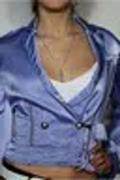 COSTUME NATIONAL CNC COSTUME NATIONAL DAMEN GLANZ BLAZER JACKE MANTEL 36 S