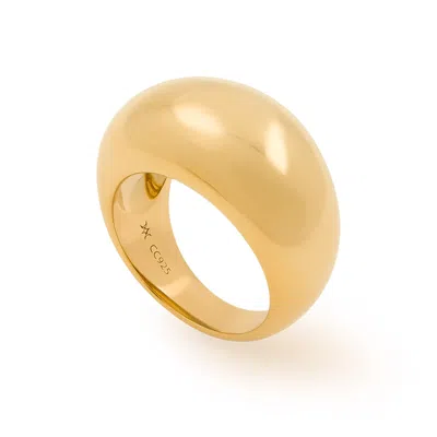 COTE CACHE WOMEN'S MIROIR GOLD DOME RING