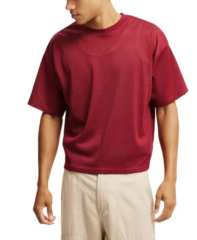 COTTON ON MEN'S CROPPED FIT MESH T-SHIRT