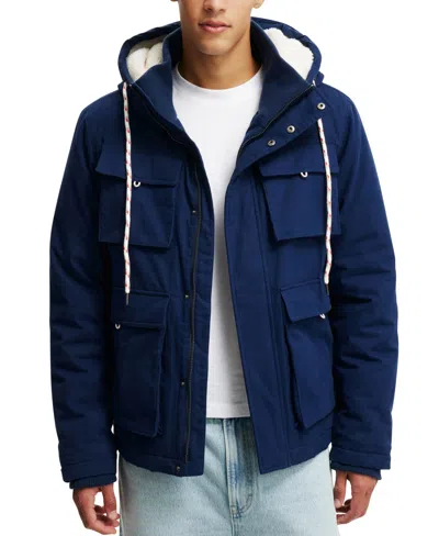 COTTON ON MEN'S HEAVY WEIGHT UTILITY PARKA JACKET