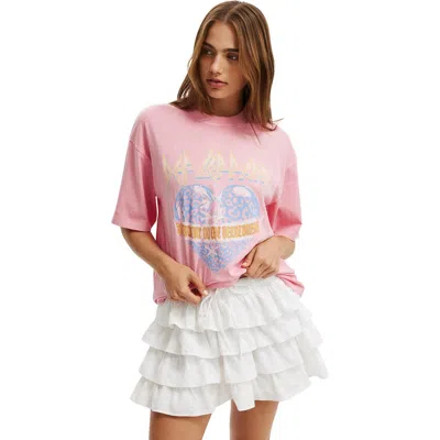 COTTON ON THE LCN MUSIC BOXY GRAPHIC TEE