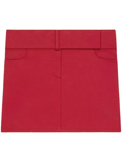 COURRÈGES MINI SKIRT BELTED POLYCOTTON