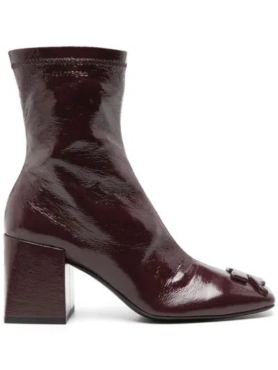 COURRÈGES 70MM LEATHER BOOTS