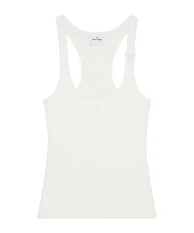 COURRÈGES COURRÈGES 90'S LOGO PATCH RIB TANK TOP