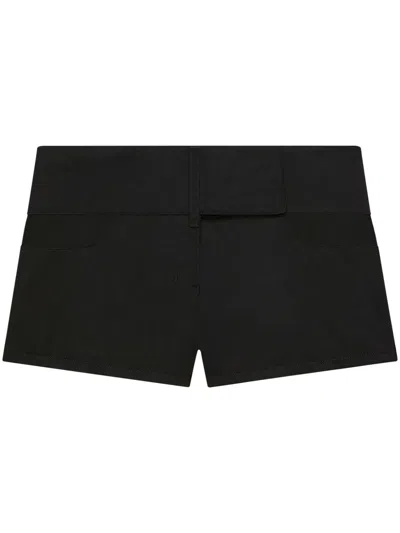 COURRÈGES BELTED MINI SHORTS