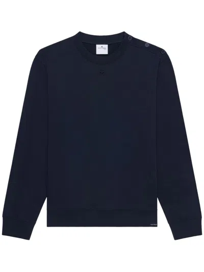 COURRÈGES BUTTONED FLEECE SWEATSHIRT