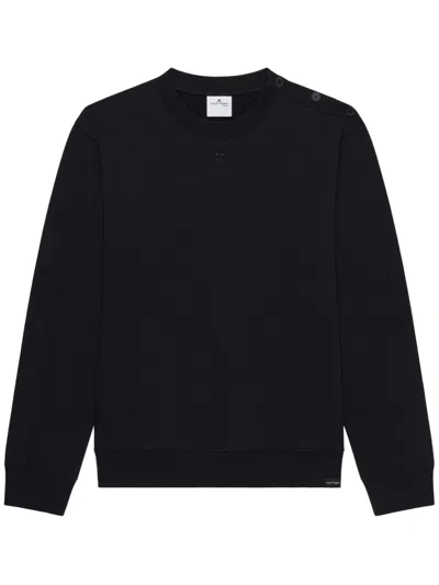 COURRÈGES BUTTONED JERSEY SWEATSHIRT