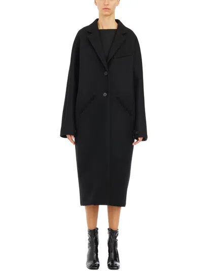 COURRÈGES COURREGÈS COCOON WOOL LONG COAT