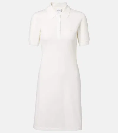 COURRÈGES COTTON PIQUÉ POLO DRESS