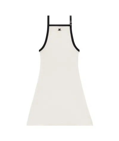 COURRÈGES COURRÈGES BUCKLE CONTRAST DRESS