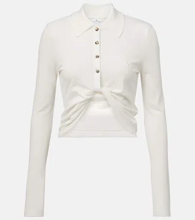 COURRÈGES COURRÈGES CROPPED COTTON SHIRT