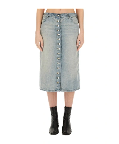 COURRÈGES COURRÈGES MULTIFLEX DENIM SKIRT