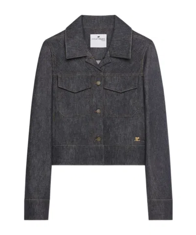 COURRÈGES COURRÈGES DENIM UTILITY TRUCKER JACKET