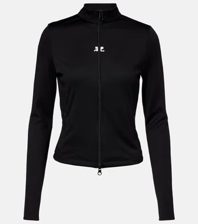 COURRÈGES COURRÈGES INTERLOCK JERSEY TRACK JACKET