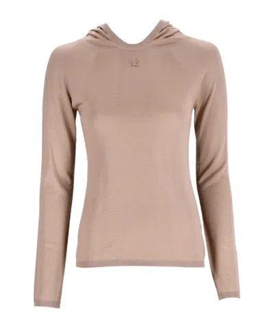 COURRÈGES LONG-SLEEVED HOODIE