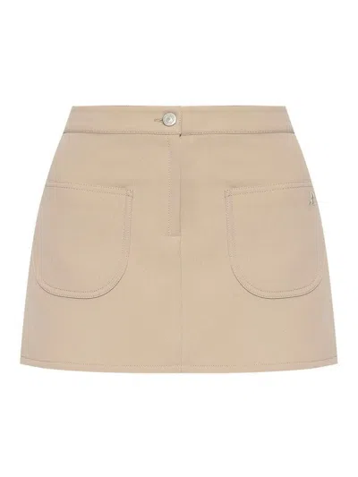 COURRÈGES MINI-SKIRT 2-POCKETS TWILL