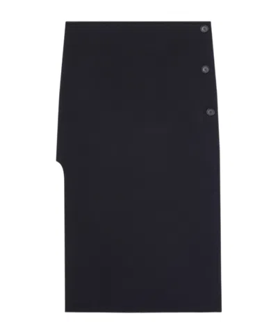 COURRÈGES COURRÈGES OBLIQUE TAILORED MIDI SKIRT