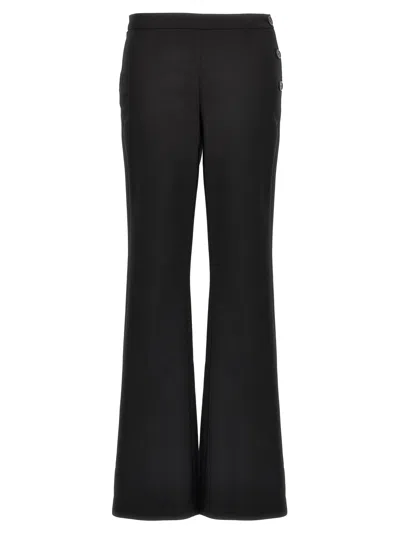COURRÈGES OBLIQUE TAILORED PANTS BLACK