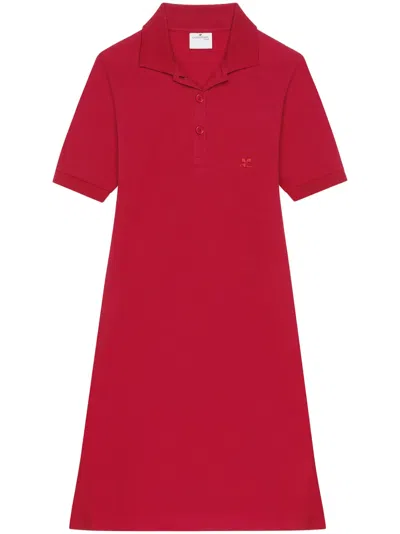 COURRÈGES POLO-COLLAR MINI DRESS