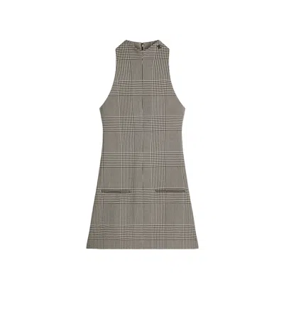 COURRÈGES COURRÈGES SLEEVELESS PRINCE OF WALES A-LINE DRESS