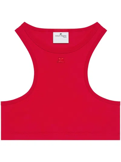 COURRÈGES RACERBACK CROP TOP