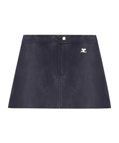 COURRÈGES COURRÈGES REEDITION VINYL MINI SKIRT