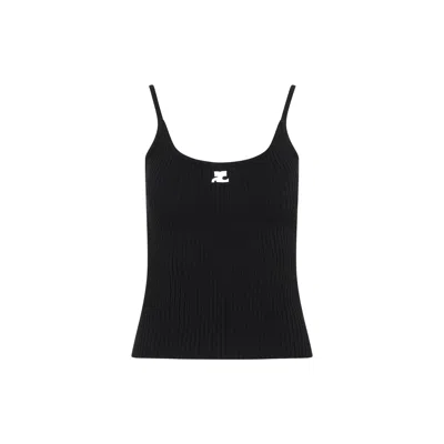 COURRÈGES COURREGES RIB KNIT TANK TOP WOMEN