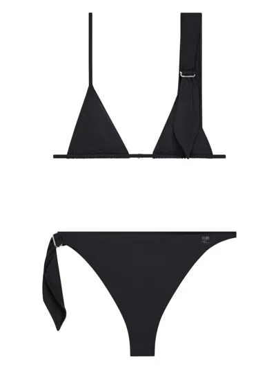 COURRÈGES SCARF-EMBELLISHED BIKINI