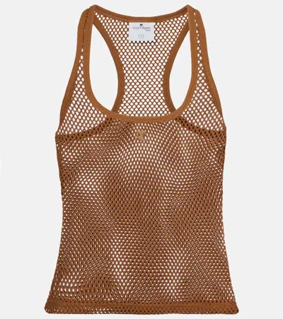 COURRÈGES SCUBA COTTON MESH TANK TOP