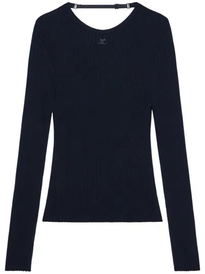 COURRÈGES STRAP-DETAIL JUMPER