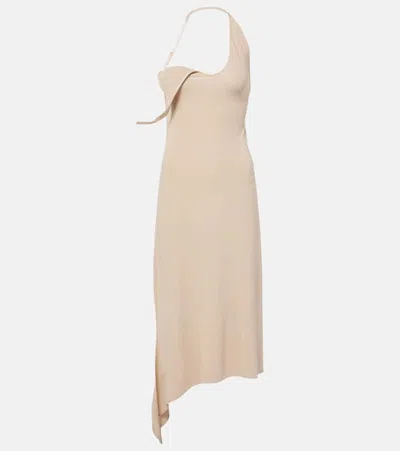 COURRÈGES UNDRESSED ASYMMETRICAL MIDI DRESS