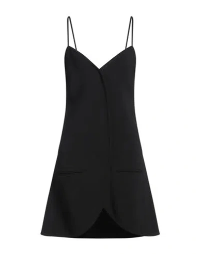 COURRÈGES COURREGES WOMAN MINI DRESS BLACK SIZE 6 VISCOSE, ELASTANE