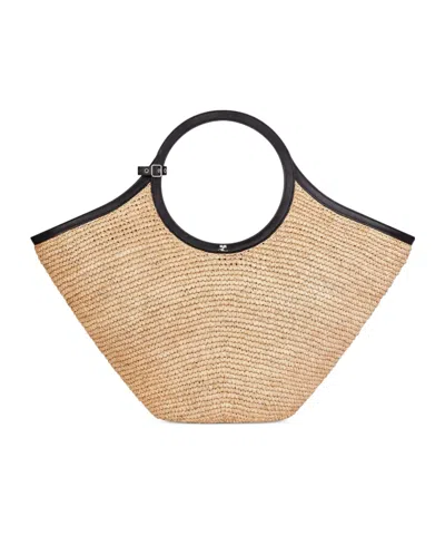 COURRÈGES COURRÈGES MAXY HOLY AC LOGO PLAQUE TOTE BAG