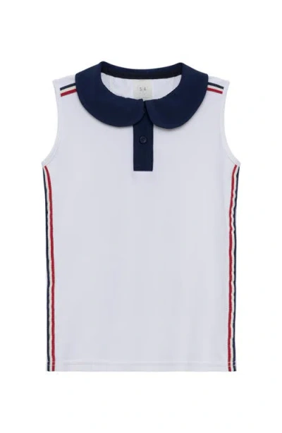 COURTSIDE COURTSIDE KIDS GIRLS RIBBONED TANK