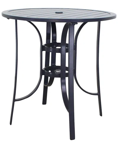 COURTYARD CASUAL COURTYARD CASUAL SANTA FE JAVA ALUMINUM 36IN ROUND BALCONY HEIGHT TABLE