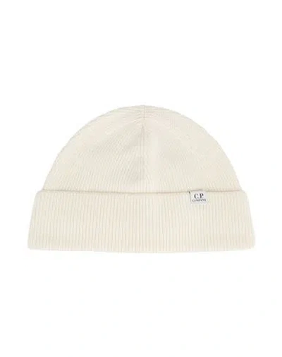 C.P. COMPANY C. P. COMPANY MAN HAT IVORY SIZE ONESIZE VIRGIN WOOL, POLYESTER