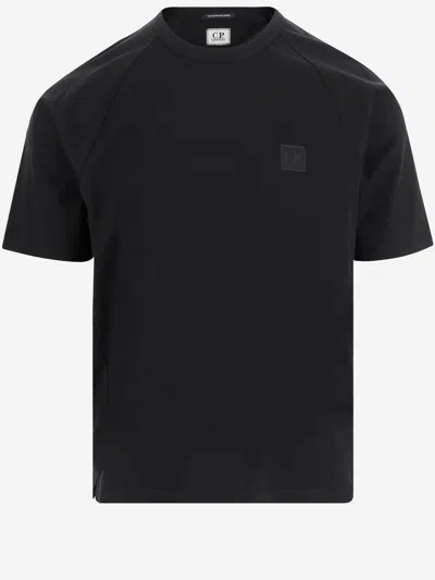 C.P. COMPANY COTTON T-SHIRT WITH LOGO PATCH