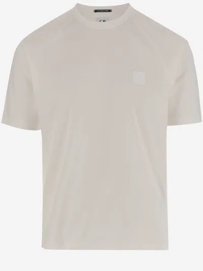 C.P. COMPANY COTTON T-SHIRT WITH LOGO PATCH