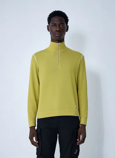 C.P. COMPANY HALF ZIP-UP SWEATER
