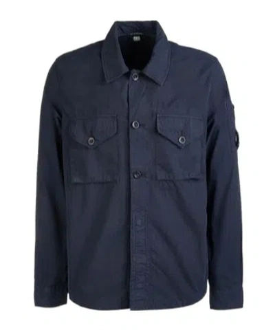 C.P. COMPANY LENS-DETAIL COTTON SHIRT